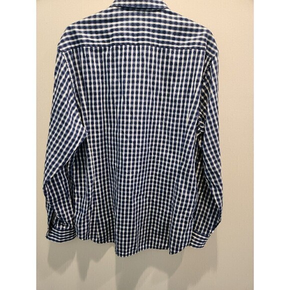 Robert Graham Mens Plaid Flip Cuff Detail Long Sleeve Button Up RG details - Picture 6 of 10